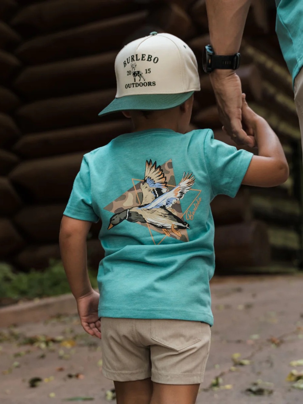 BURLEBO Teal Duck Graphic Short-Sleeve Tee